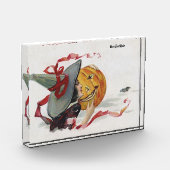 The Witch's Kiss: een Jack of Lantern op Halloween Fotoblokken (Links)