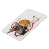 The Witch's Kiss: een Jack of Lantern op Halloween Magneet (Linkerzijde)