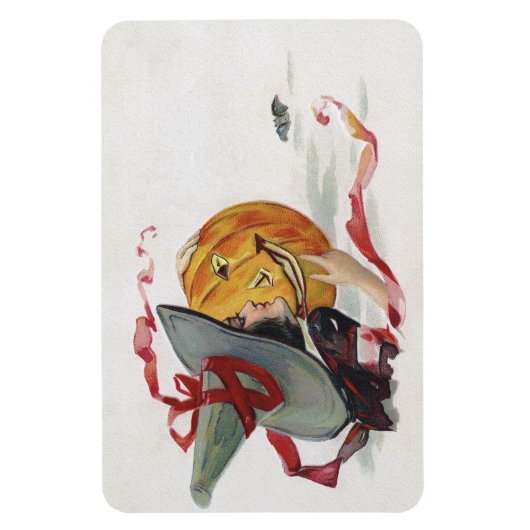 The Witch's Kiss: een Jack of Lantern op Halloween Magneet (Verticaal)