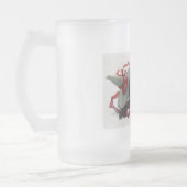 The Witch's Kiss: een Jack of Lantern op Halloween Matglas Bierpul (Links)