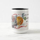 The Witch's Kiss: een Jack of Lantern op Halloween Mok (Midden)