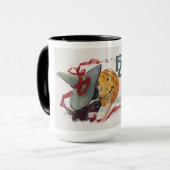 The Witch's Kiss: een Jack of Lantern op Halloween Mok (Voorkant links)