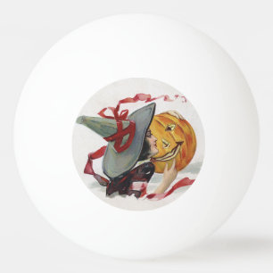 The Witch's Kiss: een Jack of Lantern op Halloween Pingpongbal