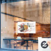 The Witch's Kiss: een Jack of Lantern op Halloween Raamsticker (Cafe Raam)