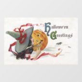 The Witch's Kiss: een Jack of Lantern op Halloween Raamsticker (Vel)