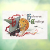 The Witch's Kiss: een Jack of Lantern op Halloween Raamsticker (Vel 3)