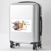 The Witch's Kiss: een Jack of Lantern op Halloween Sticker (Koffer)