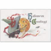 The Witch's Kiss: een Jack of Lantern op Halloween Sticker (Voorkant)