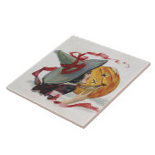 The Witch's Kiss: een Jack of Lantern op Halloween Tegeltje (Zijkant)