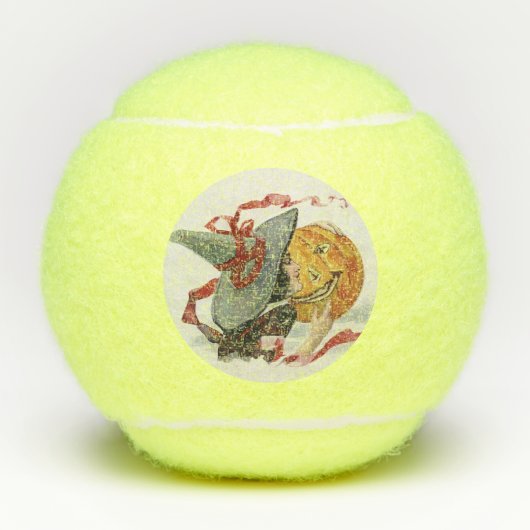 The Witch's Kiss: een Jack of Lantern op Halloween Tennisballen (Voorkant)