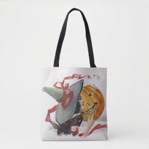 The Witch's Kiss: een Jack of Lantern op Halloween Tote Bag