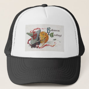 The Witch's Kiss: een Jack of Lantern op Halloween Trucker Pet