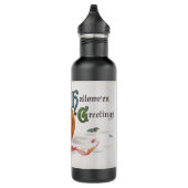 The Witch's Kiss: een Jack of Lantern op Halloween Waterfles (Rechts)