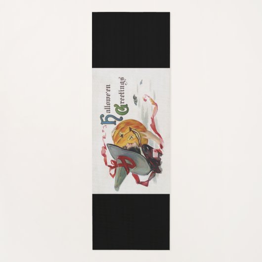 The Witch's Kiss: een Jack of Lantern op Halloween Yogamat (Voorkant)