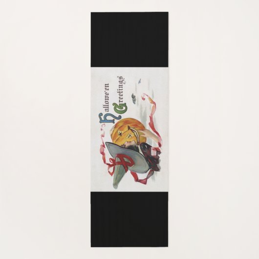 The Witch's Kiss: een Jack of Lantern op Halloween Yogamat (Achterkant)