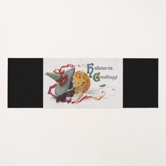 The Witch's Kiss: een Jack of Lantern op Halloween Yogamat (Voorkant (horizontaal))