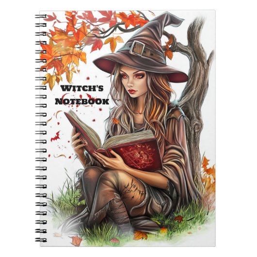 The witch's notebook.A great Halloween gift Notitieboek (Voorkant)