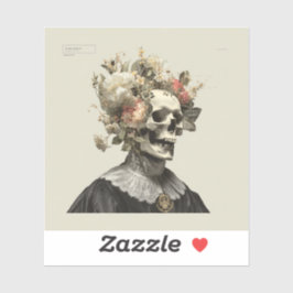 The Withering Courtier – Gothic Fine Art Sticker