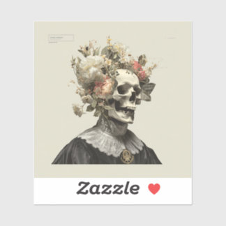 The Withering Courtier – Gothic Fine Art Sticker