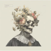 The Withering Courtier – Gothic Fine Art Sticker (Voorkant)