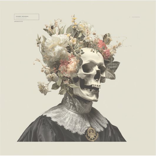 The Withering Courtier – Gothic Fine Art Sticker (Voorkant)