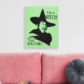 The Wizard Of Oz™ I'm A Witch Canvas Afdruk (Insitu (Woonkamer))