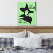 The Wizard Of Oz™ I'm A Witch Canvas Afdruk (Insitu (Slaapkamer))