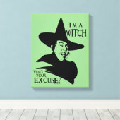 The Wizard Of Oz™ I'm A Witch Canvas Afdruk (Insitu (Houten vloer))