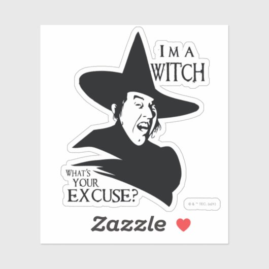 The Wizard Of Oz™ | I'm A Witch Sticker (Vel)