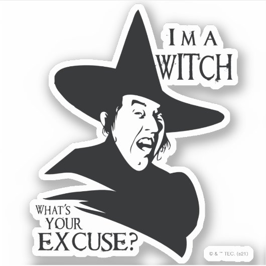 The Wizard Of Oz™ | I'm A Witch Sticker (Voorkant)