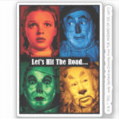 The Wizard Of Oz™ | Let's Hit The Road Sticker (Voorkant)