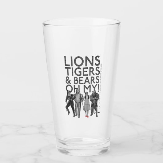 The Wizard Of Oz™ | Lions Tigers & Bears Oh My! Glas (Voorkant)