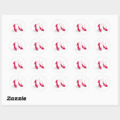The Wizard Of Oz™ | Ruby Slippers™ Pattern Ronde Sticker (Vel)