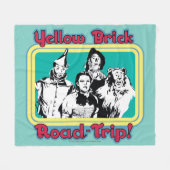 The Wizard Of Oz™ | Yellow Brick Road-Trip! Fleece Deken (Voorkant (Horizontaal))
