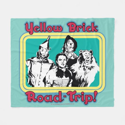 The Wizard Of Oz™ | Yellow Brick Road-Trip! Fleece Deken (Voorkant (Horizontaal))