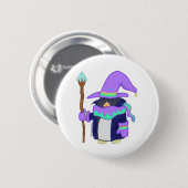 The Wizard Penguin Badge Ronde Button 5,7 Cm (Voorkant /achterkant)
