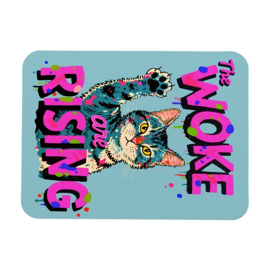 The Woke Are Rising Magneet (Horizontaal)