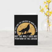 The Wolf Does Not Perform In The Circus Shirt - Wo Kaart (Gele Bloem)