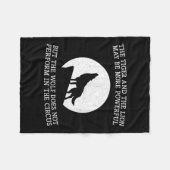 The Wolf Doesn't Perform In The Circus Cool Wolf M Fleece Deken (Voorkant (Horizontaal))