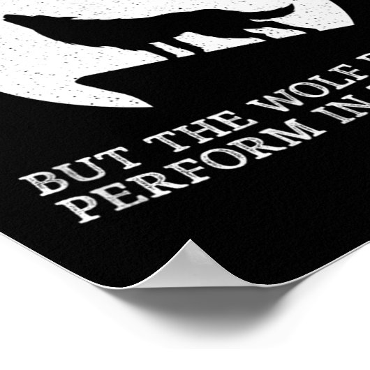 The Wolf Doesn't Perform In The Circus Cool Wolf M Poster (Hoek)