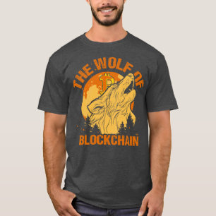 The Wolf of Blockchain Grappige Bitcoin Wall Stree T-shirt