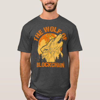 The Wolf of Blockchain Grappige Bitcoin Wall Stree T-shirt