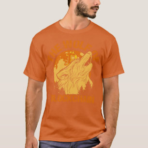 The Wolf of Blockchain Grappige Bitcoin Wall Stree T-shirt