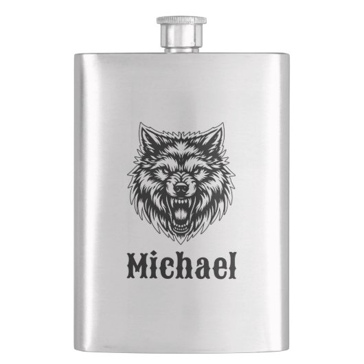 The Wolf Personalized Flacon (Voorkant)