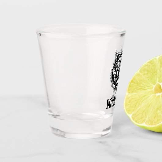The Wolf Personalized Shot Glas (Links)