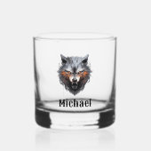 The Wolf Personalized Whisky Glas (Voorkant)