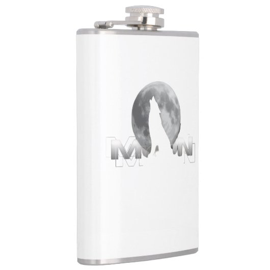 the wolf`s cry under the full moon heupfles (Rechts)