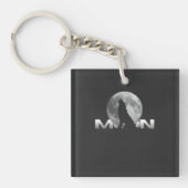 the wolf`s cry under the full moon sleutelhanger (voorkant)