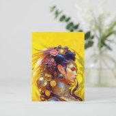 the woman briefkaart (Staand voorkant)