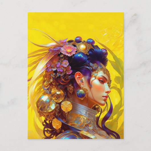 the woman briefkaart (Voorkant)